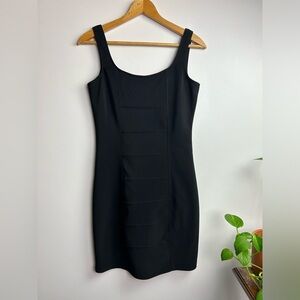 Vtg Y2K witchy spicy girl smartset Bodycon Mini Dress Black Sleeveless Size M